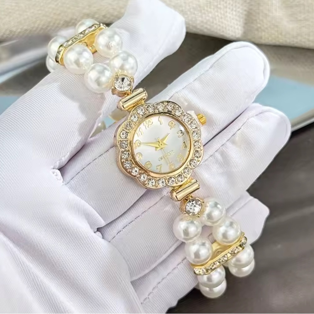 Lux watch Stainless steel
Panther’s watch
Pearl and diamond - Picture 1 of 11